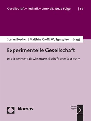cover image of Experimentelle Gesellschaft
